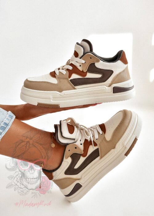 Buty sportowe Madam Tuff brązowe