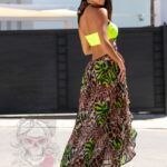 Sukienka wakacyjna NB Leogreen w panterkę