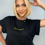 T-shirt krótki Perfect Day czarny