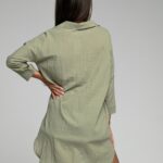 Koszula oversize Ola Voga Calm khaki