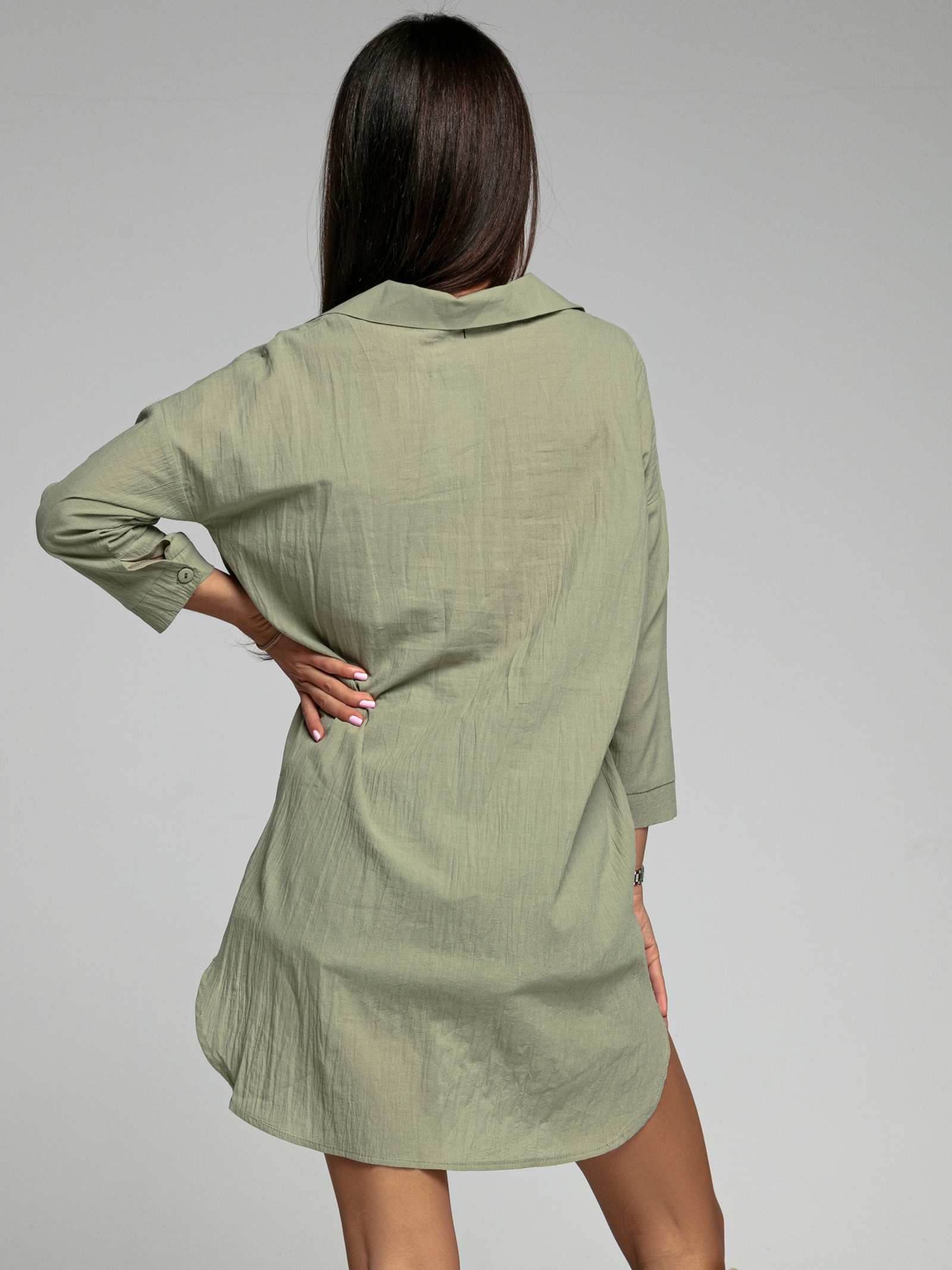 Koszula oversize Ola Voga Calm khaki