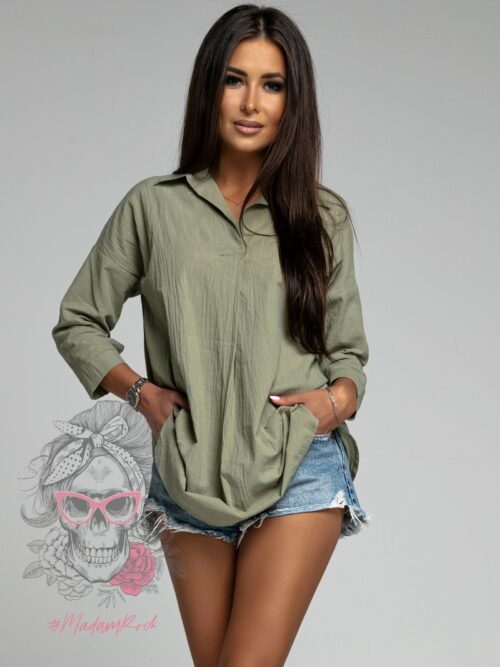 Koszula oversize Ola Voga Calm khaki
