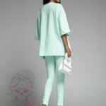 Komplet bawełniany New York Ola Voga miętowy