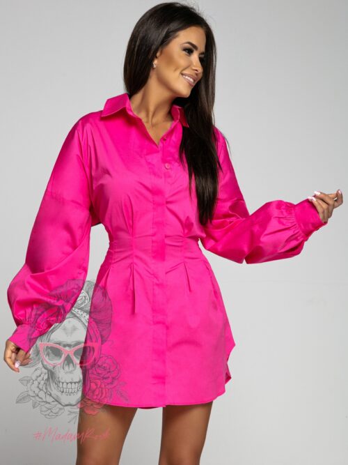 Sukienka koszulowa Ola Voga Kate amarantowa