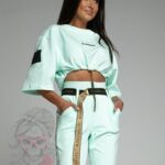 Komplet dresowy logowany Oud Ola Voga miętowy