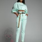 Komplet dresowy logowany Oud Ola Voga miętowy