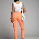 Spodnie ze ściągaczem Naomi Ola Voga pomarańczowy