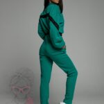 Kombinezon elegancki Fancy Stripe Ola Voga zielony