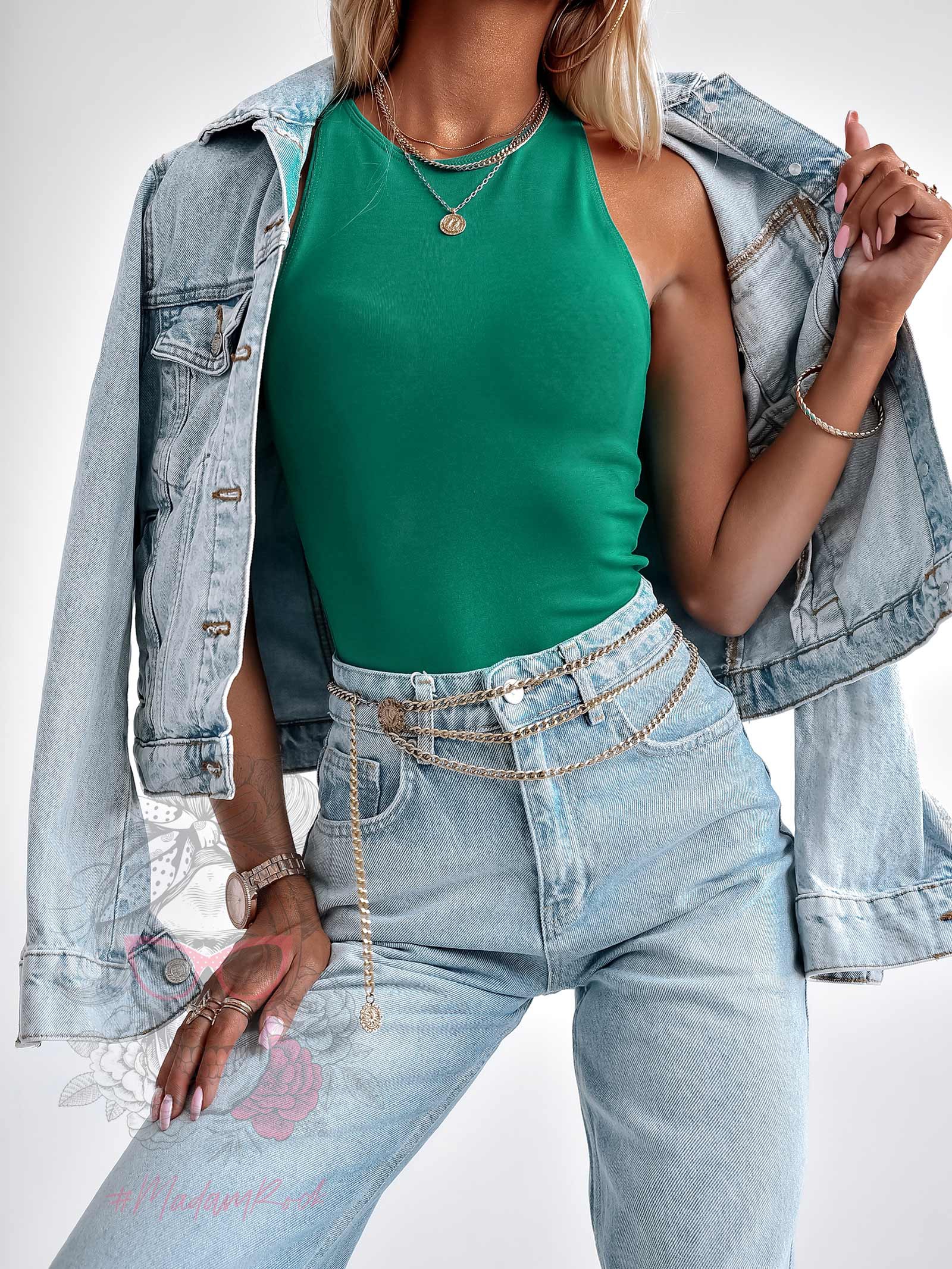 Top basic Hidi zielony