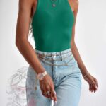 Top basic Hidi zielony