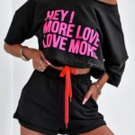 Komplet bawełniany Hey Ola Voga czarny