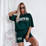 Komplet South SH ciemna butelkowa zieleń