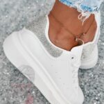 Buty sportowe Madam Upper X białe z diamencikami