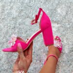 Sandały z kamieniami Madam Molico fuksja