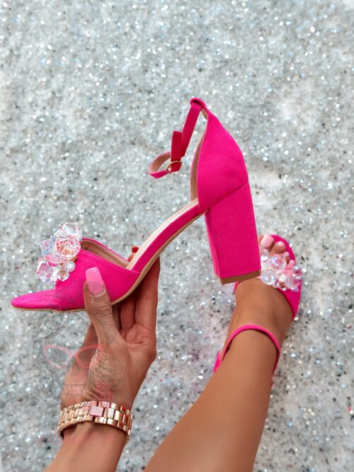 Sandały z kamieniami Madam Molico fuksja