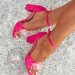 Sandały z kamieniami Madam Molico fuksja