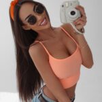 Top krótki Beti Ola Voga łososiowy