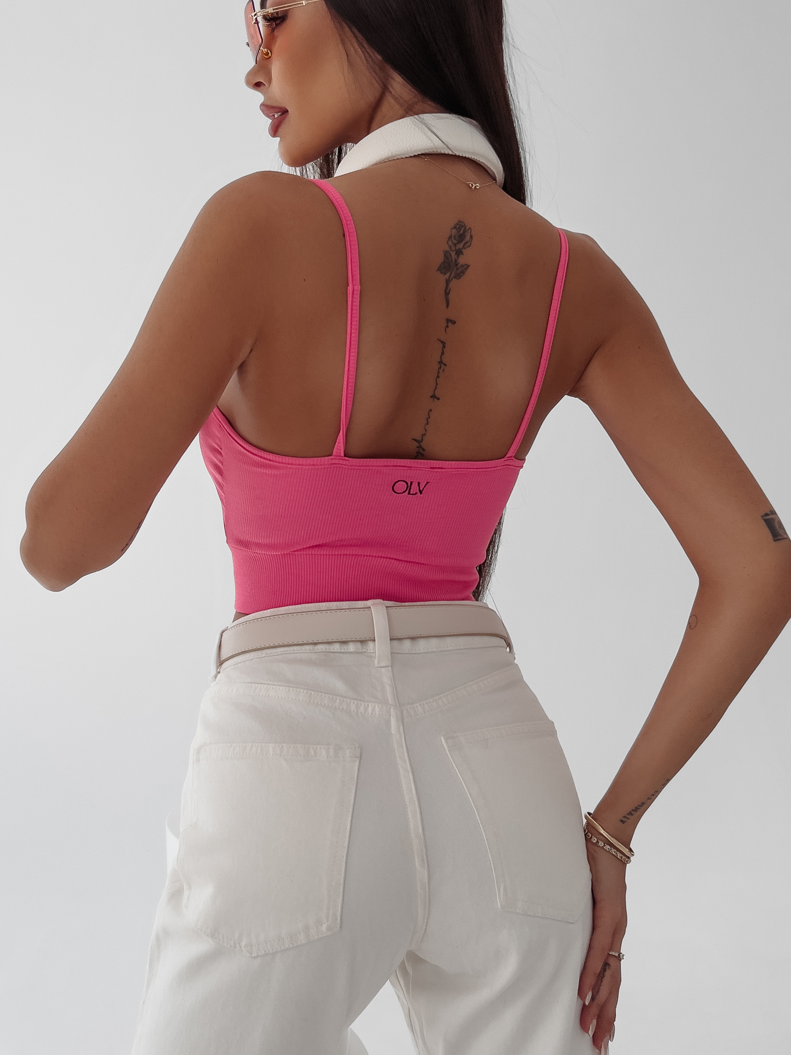 Top krótki Beti Ola Voga amarantowy