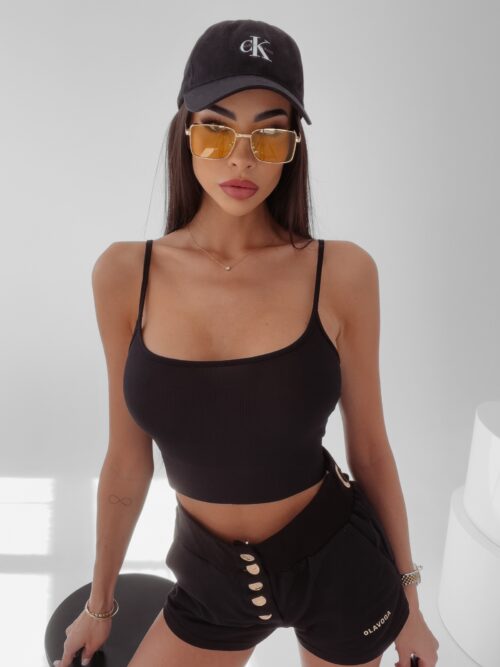 Top krótki Beti Ola Voga czarny