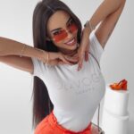 T-shirt slim fit klasyczny Ange Ola Voga biały