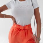 T-shirt slim fit klasyczny Ange Ola Voga biały