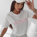 T-shirt bawełniany Sonia Ola Voga biały