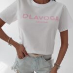 T-shirt bawełniany Sonia Ola Voga biały