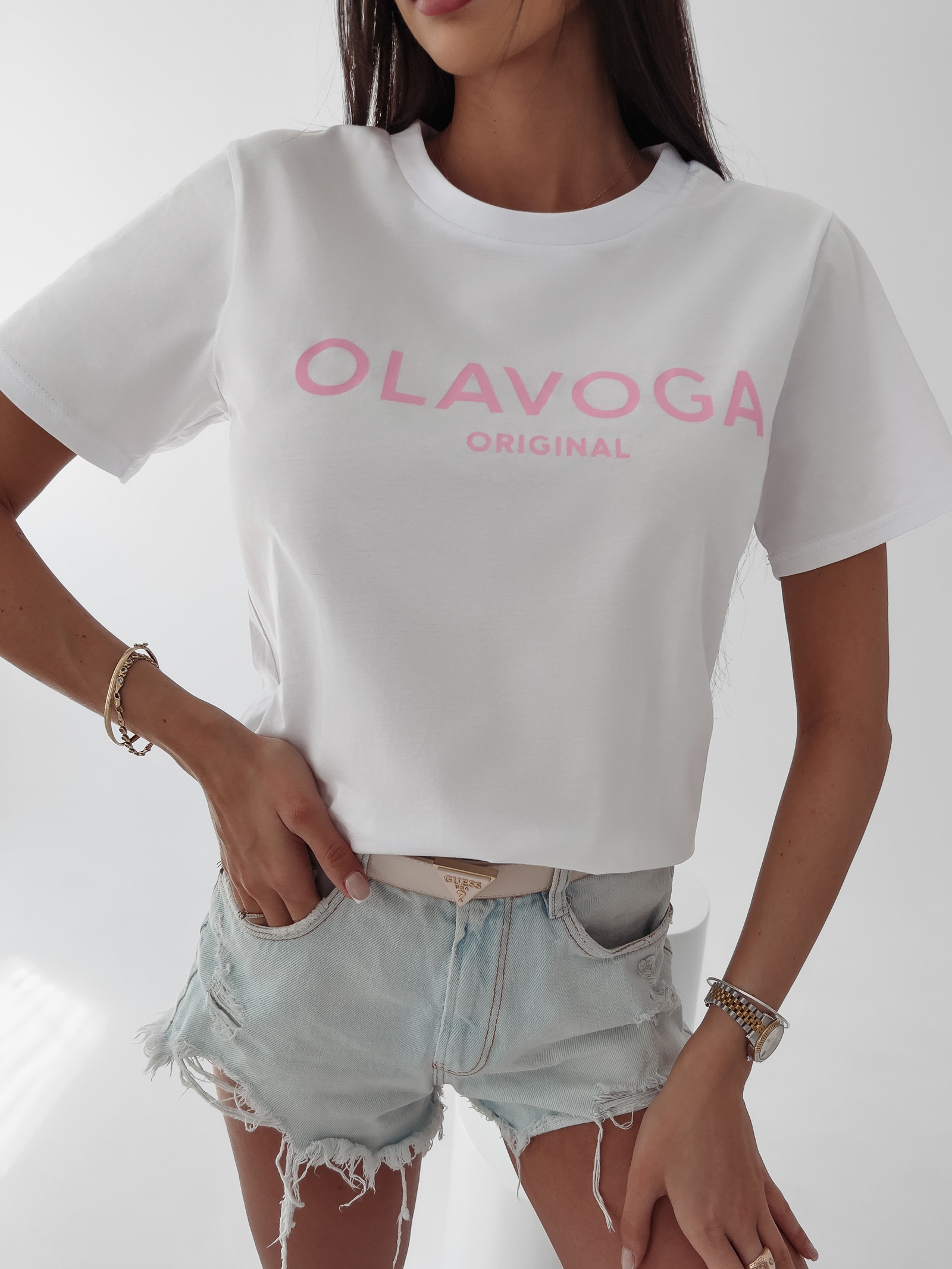 T-shirt bawełniany Sonia Ola Voga biały T-shirt bawełniany Sonia Ola Voga biały