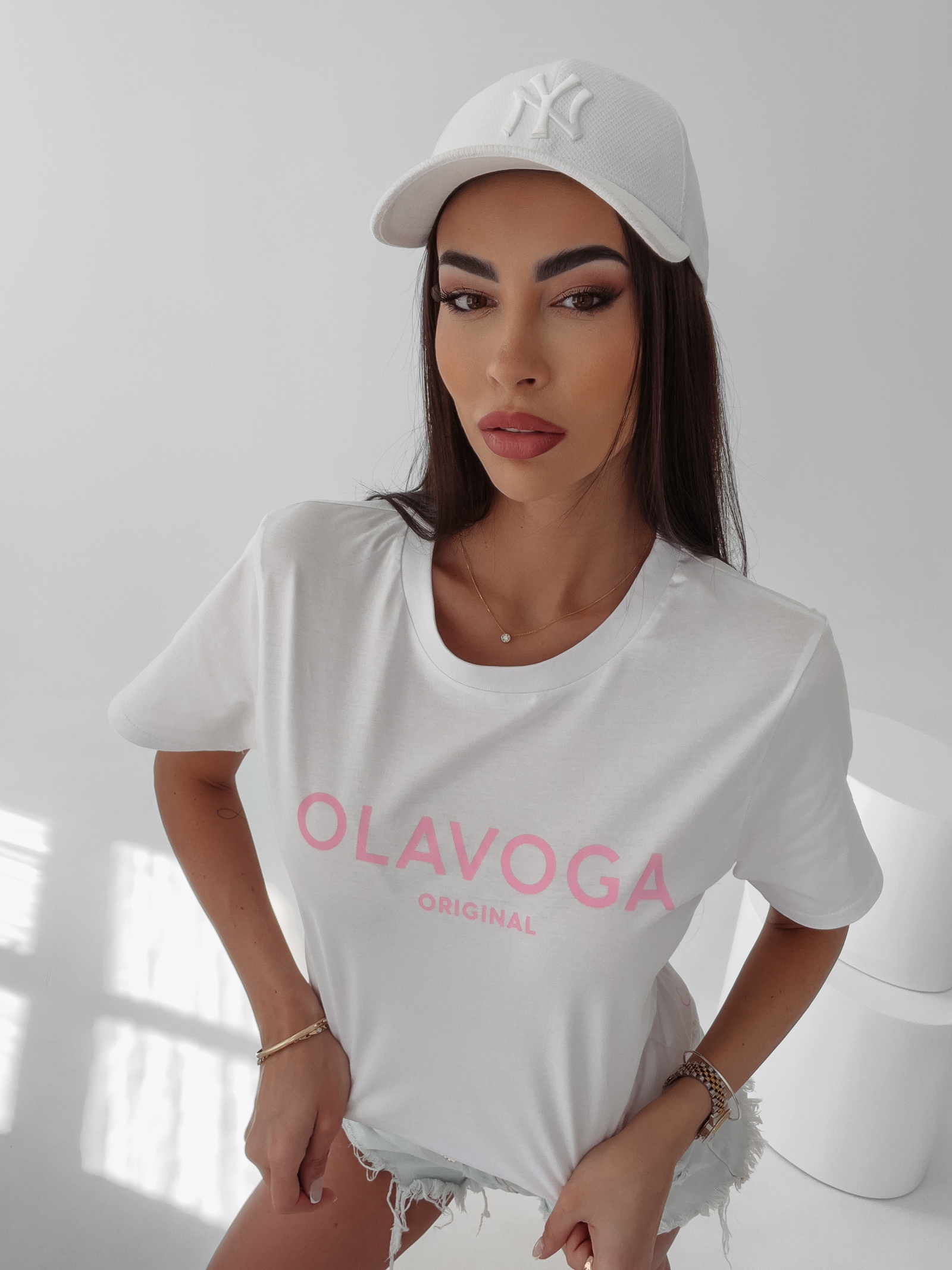 T-shirt bawełniany Sonia Ola Voga biały T-shirt bawełniany Sonia Ola Voga biały