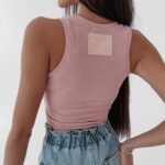 Body prążkowane Lucia Ola Voga jasnoróżowe