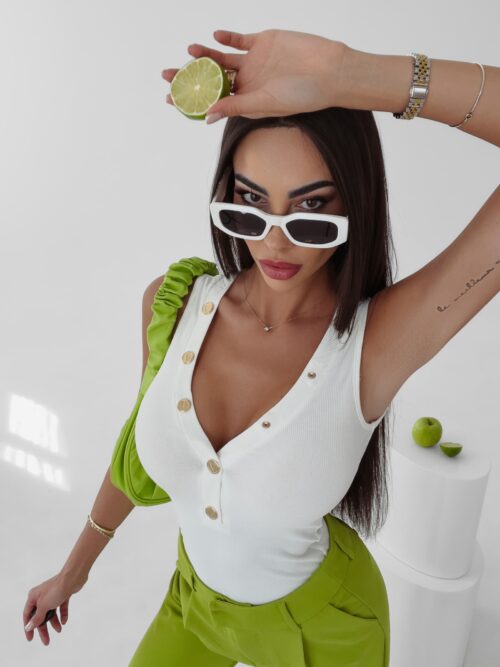 Body rozpinane Ginger Ola Voga ecru