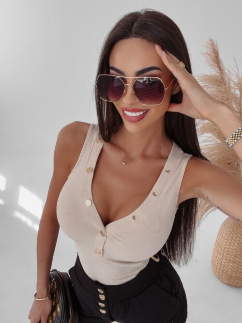 Body rozpinane Ginger Ola Voga beżowe