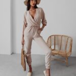 Kombinezon elegancki Heaven Ola Voga beżowy