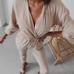 Kombinezon elegancki Heaven Ola Voga beżowy