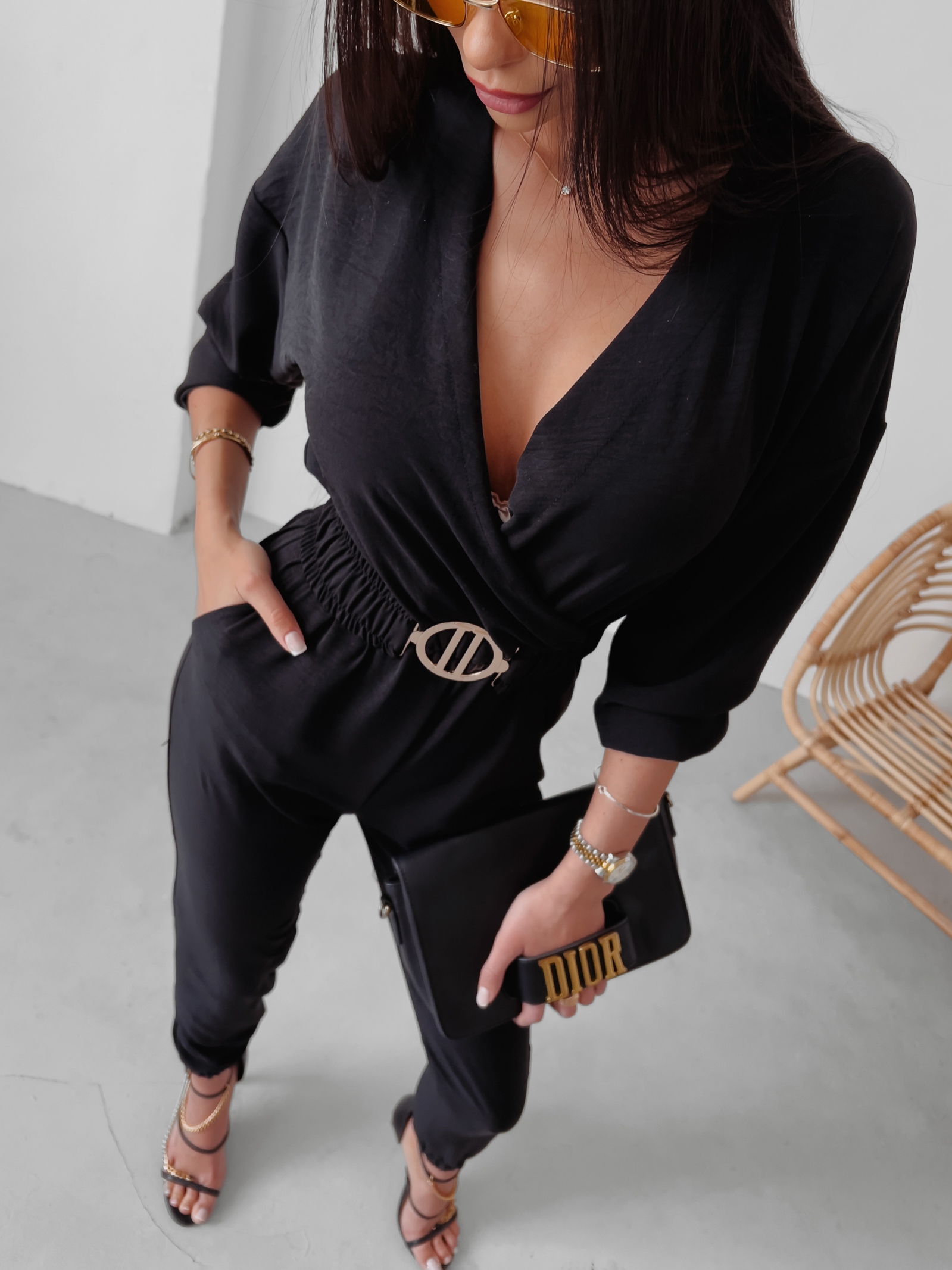 Kombinezon elegancki Heaven Ola Voga czarny Kombinezon elegancki Heaven Ola Voga czarny