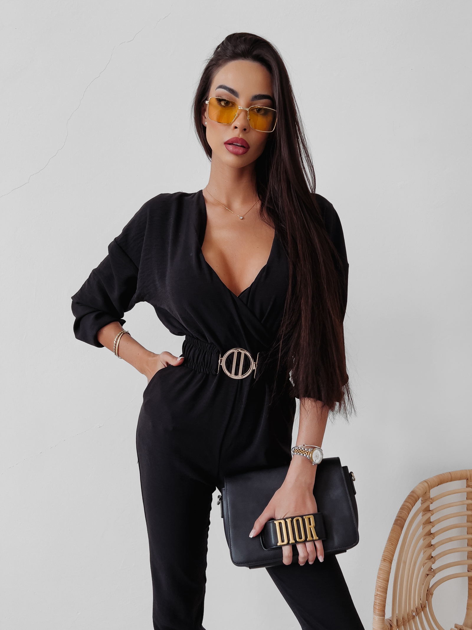 Kombinezon elegancki Heaven Ola Voga czarny Kombinezon elegancki Heaven Ola Voga czarny