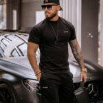 T-shirt męski bawełniany Milos Ola Voga czarny