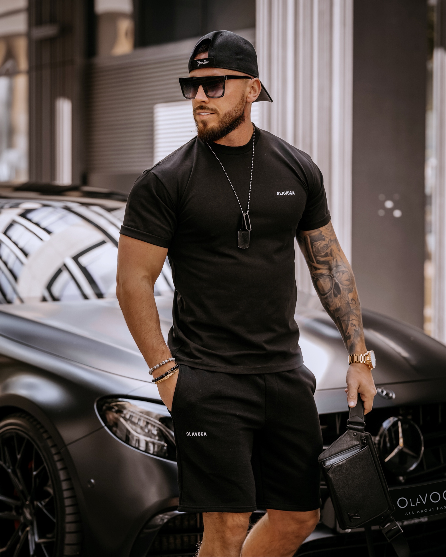 T-shirt męski bawełniany Milos Ola Voga czarny T-shirt męski bawełniany Milos Ola Voga czarny