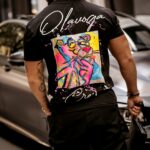 T-shirt męski z nadrukiem Hunter Ola Voga czarny