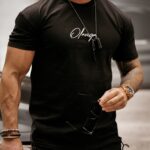 T-shirt męski z nadrukiem Hunter Ola Voga czarny