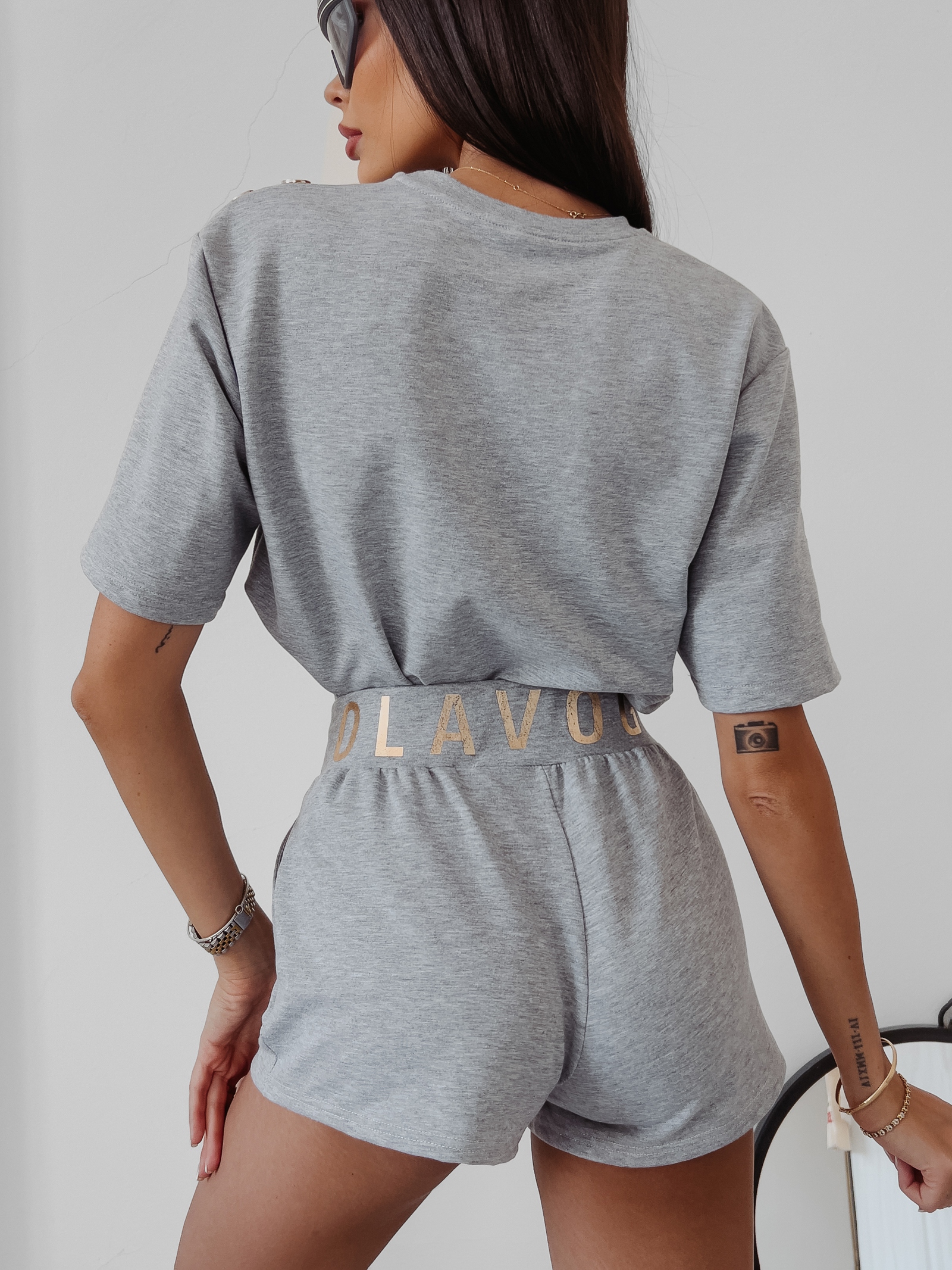 Spodenki casualowe Cherry Ola Voga szare