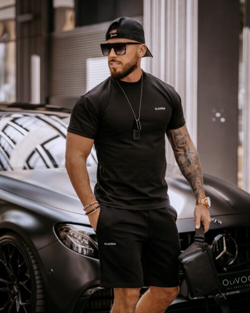 Spodenki bawełniane męskie Luke Ola Voga czarne