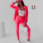 Garnitur casualowy Diva Ola Voga neonowy róż