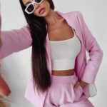 Garnitur casualowy Diva Ola Voga pudrowy róż