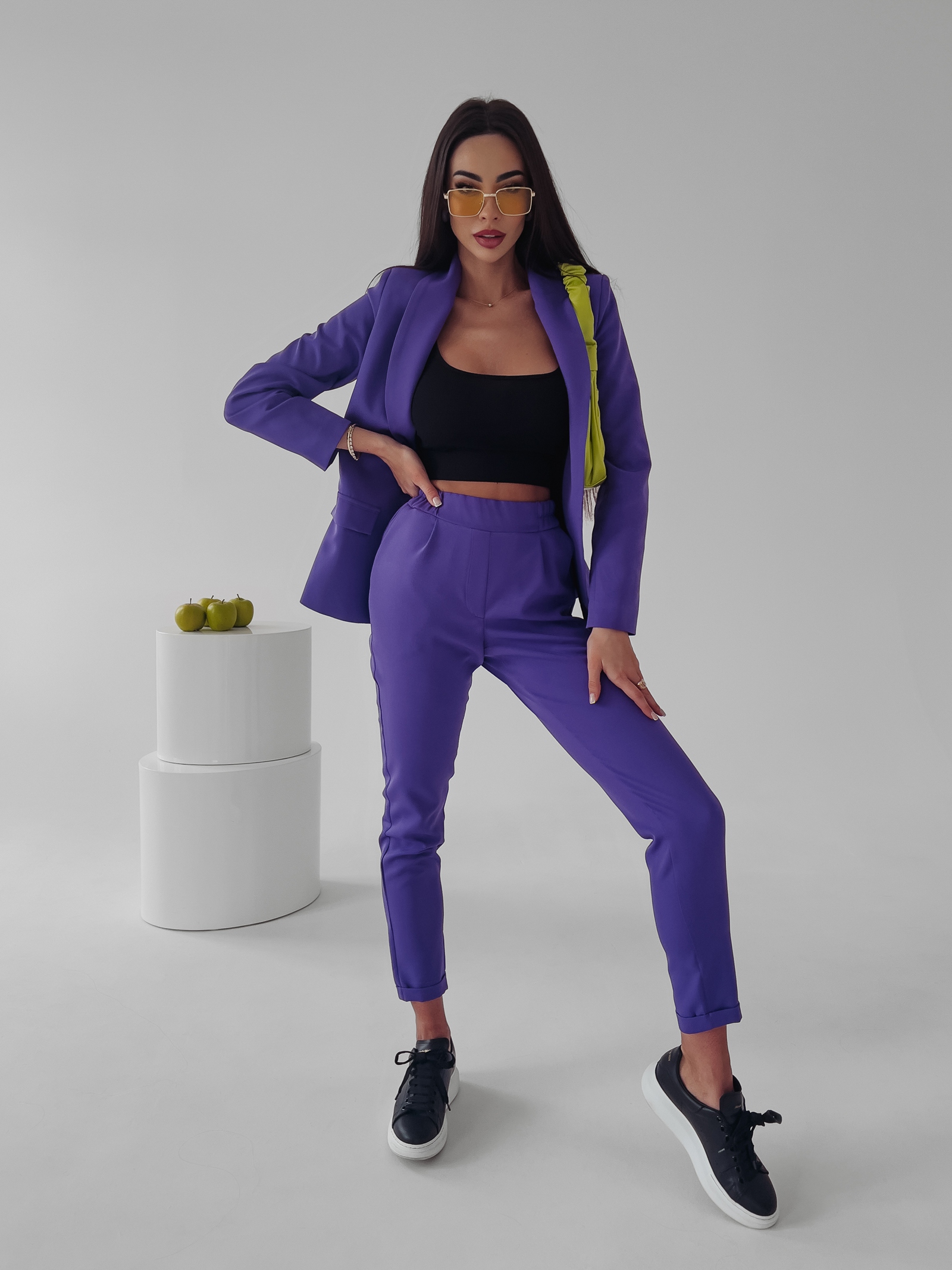 Garnitur casualowy Diva Ola Voga fioletowy