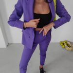 Garnitur casualowy Diva Ola Voga fioletowy