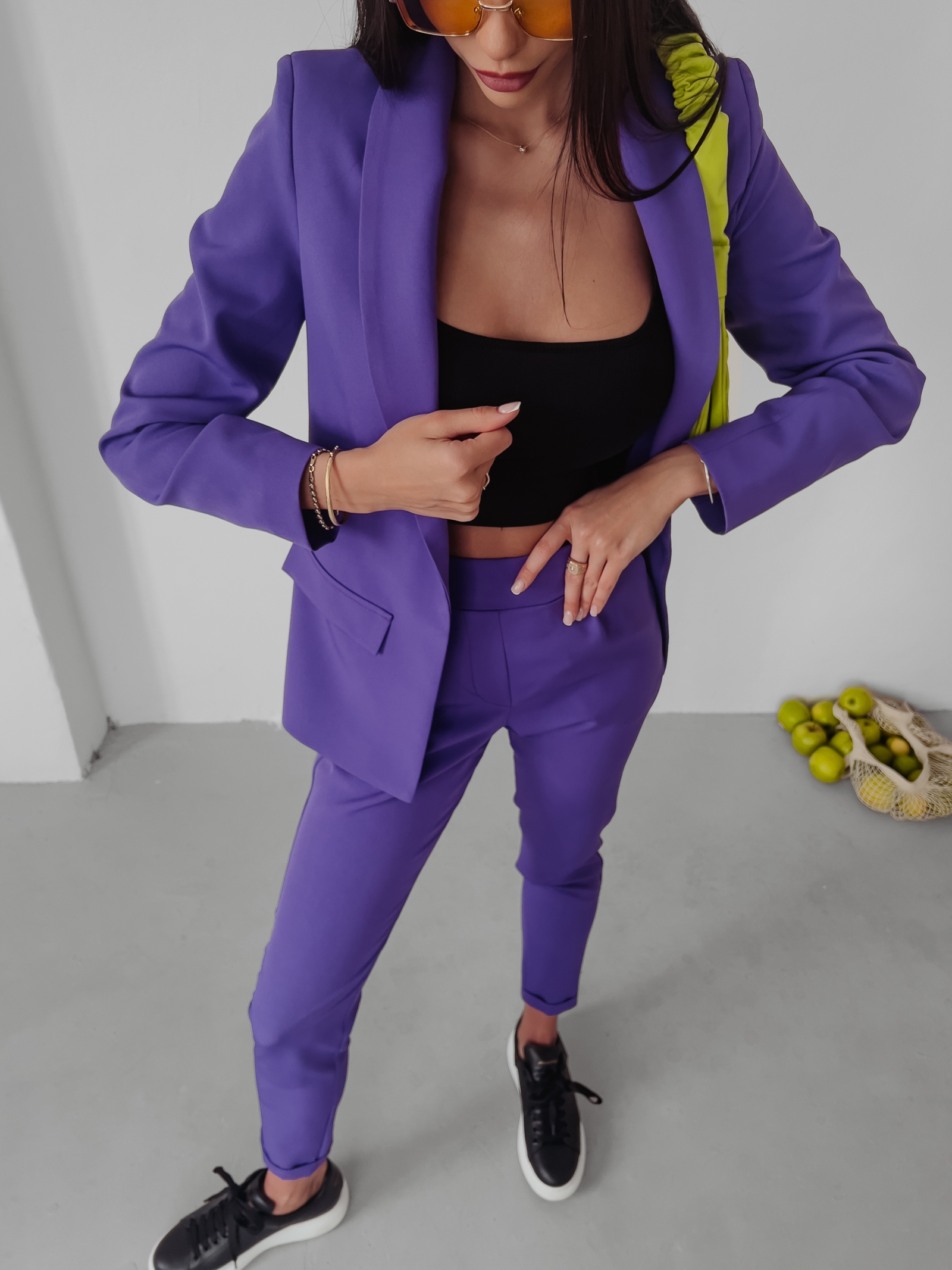 Garnitur casualowy Diva Ola Voga fioletowy Garnitur casualowy Diva Ola Voga fioletowy