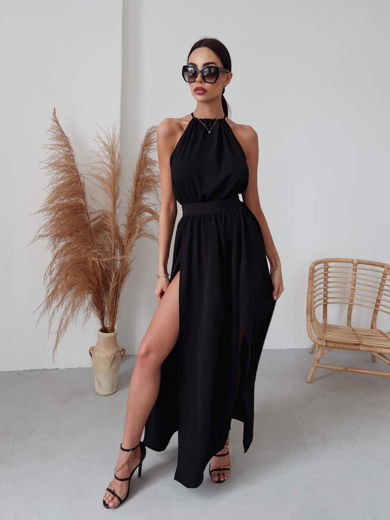 Sukienka koktajlowa Gaja Ola Voga czarna