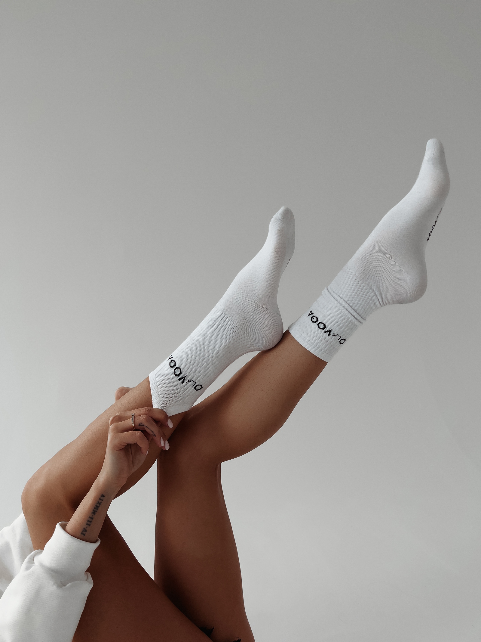 Skarpety damskie bawełniane Classic Ola Voga białe