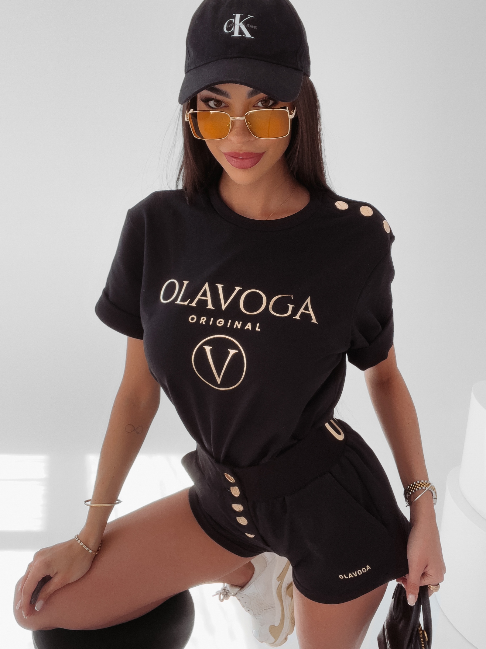 PREORDER Spodenki casualowe Cherry Ola Voga czarne